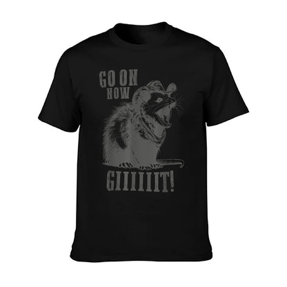 Vintage Cowboy Opossum Shirt - Go On Now Git Western Opossum T-Shirt