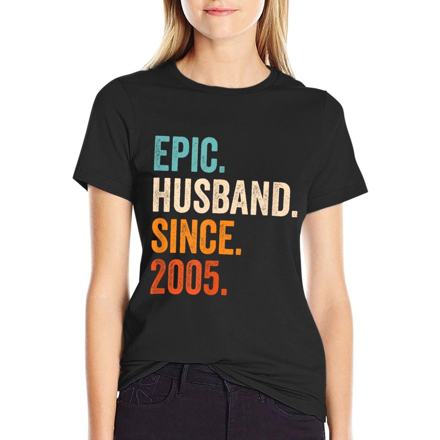 Epic Husband Since 2005  20th Wedding Anniversary 20 Years T-Shirt
