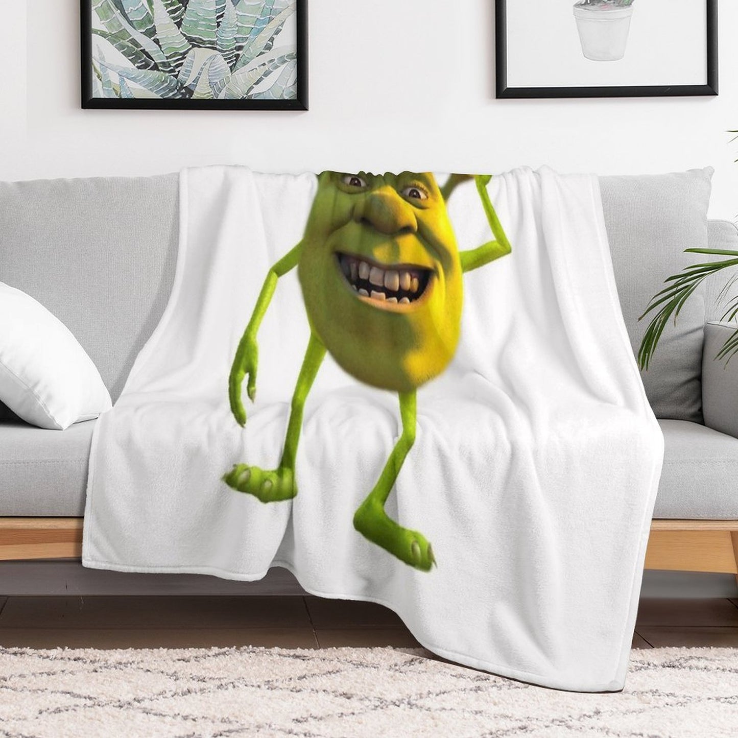 Shrek Wazowski Throw Blanket