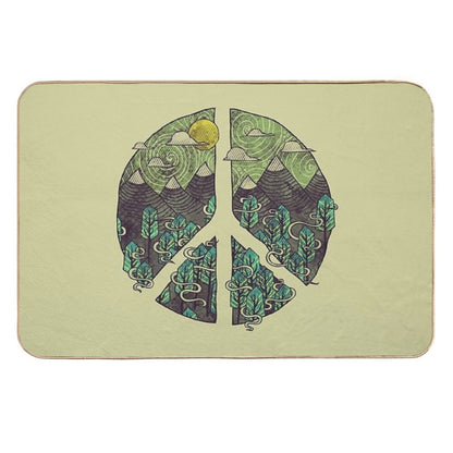 Peaceful Landscape  Slip-Resistant Bath Mat