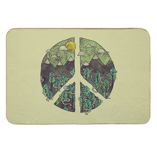 Peaceful Landscape  Slip-Resistant Bath Mat