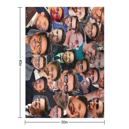 Robert Downey Jr. Photo Collage Throw Blanket
