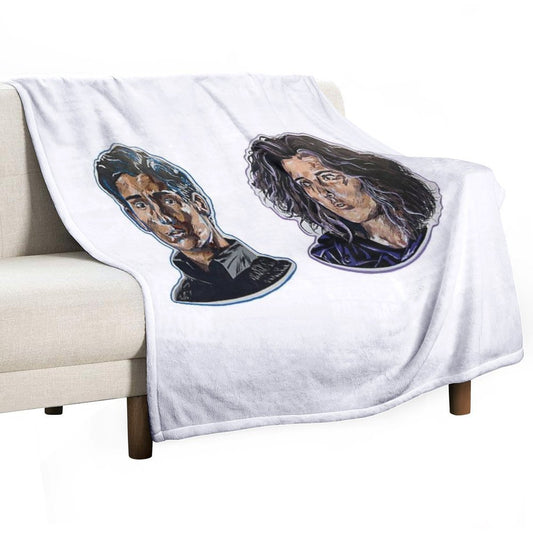 Bruce Wayne And Selina Kyle Throw Blanket