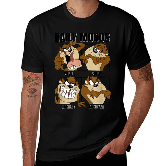 Looney Tunes Tazmanian Devil Daily Moods Panels  Soft T-Shirt