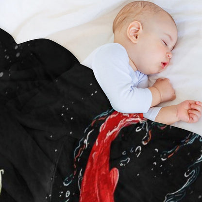 Koi Fishes Throw Blanket