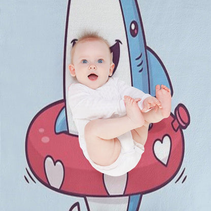 Shark Summer Fun Throw Blanket