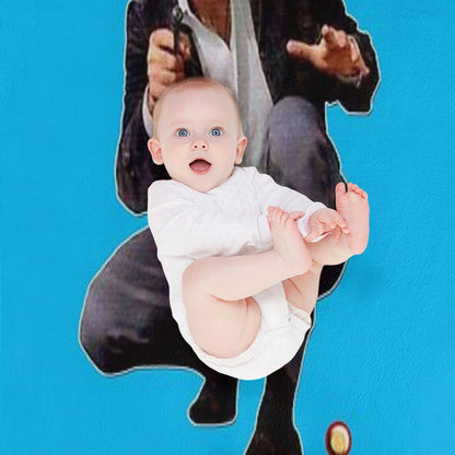 Mannix Retro Vintage 60s 70s Tribute Throw Blanket