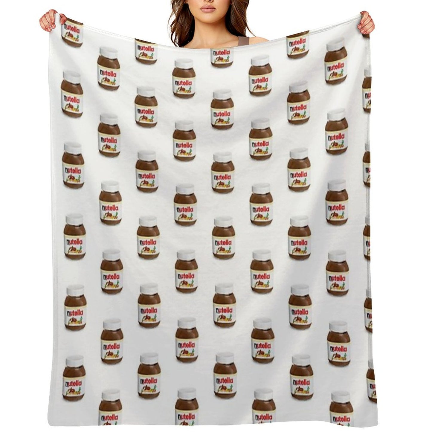 Real Nutella Throw Blanket