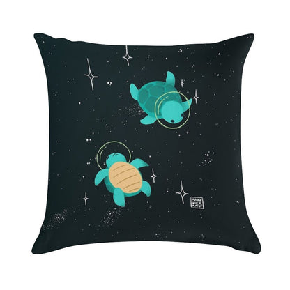 Space Turtles Soft Gift Ready Throw Pillow