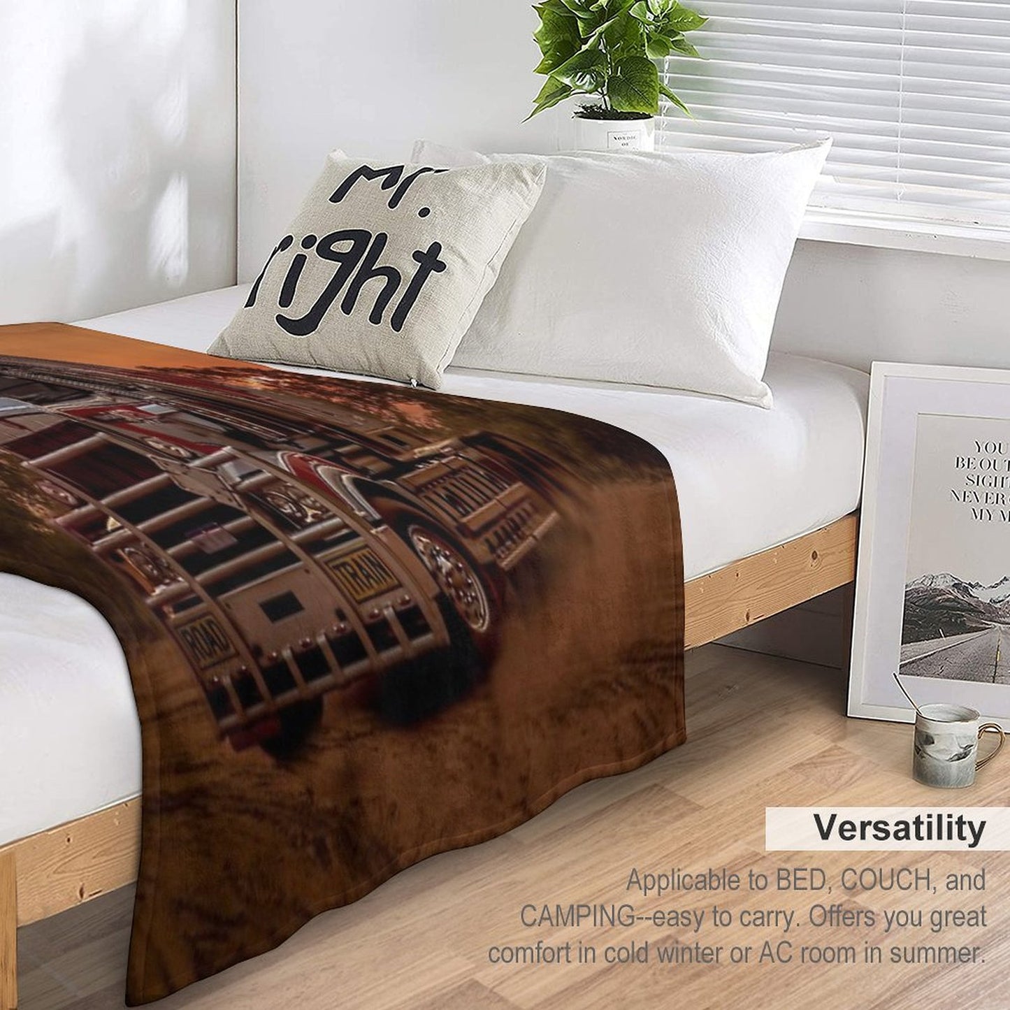 Prime Mover Kenworth Truck at Sunset Throw Blanket