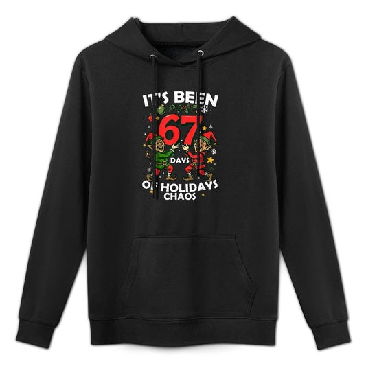 Its Been 6 7 Meme of Holidays Chaos Funny 67 Meme Christmas Colorfast Hoodie