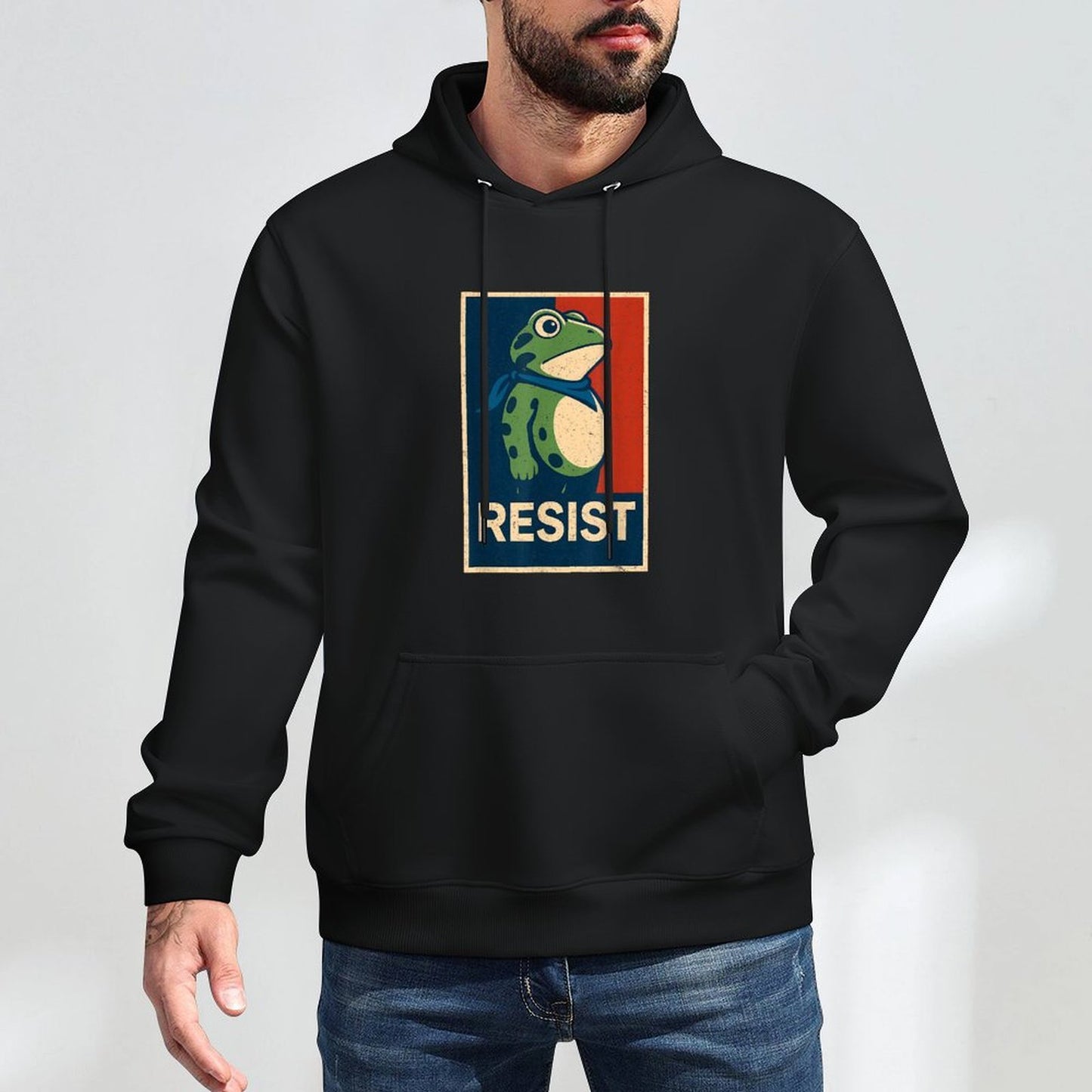 Portland Frog Protest for Men And Women Versatile Streetwear Hoodie