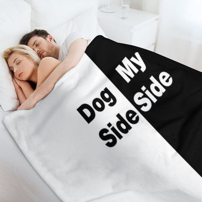 Dog Side My Side Throw Blanket