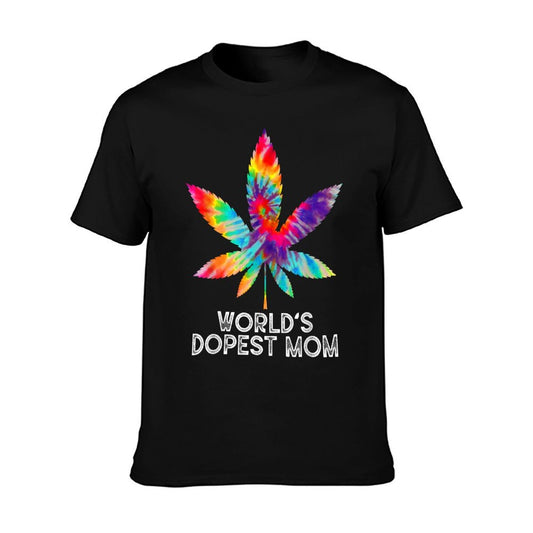 World&#39;s Dopest Mom Weed Soul Cannabis Tie Dye Mother&#39;s Day T-Shirt