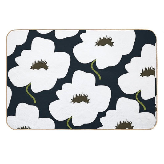 B&W Finnish Flower Bath Mat