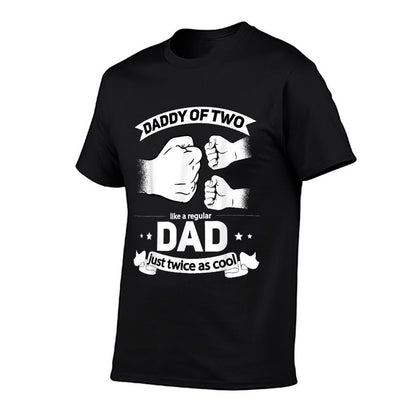 Dad Squared Fathers Day Dad of Two Cool Daddy of 2 T-Shirt