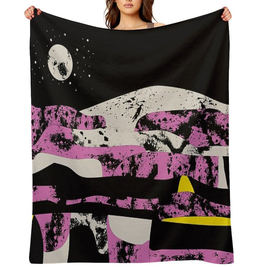 Pink Vibe 2 Throw Blanket