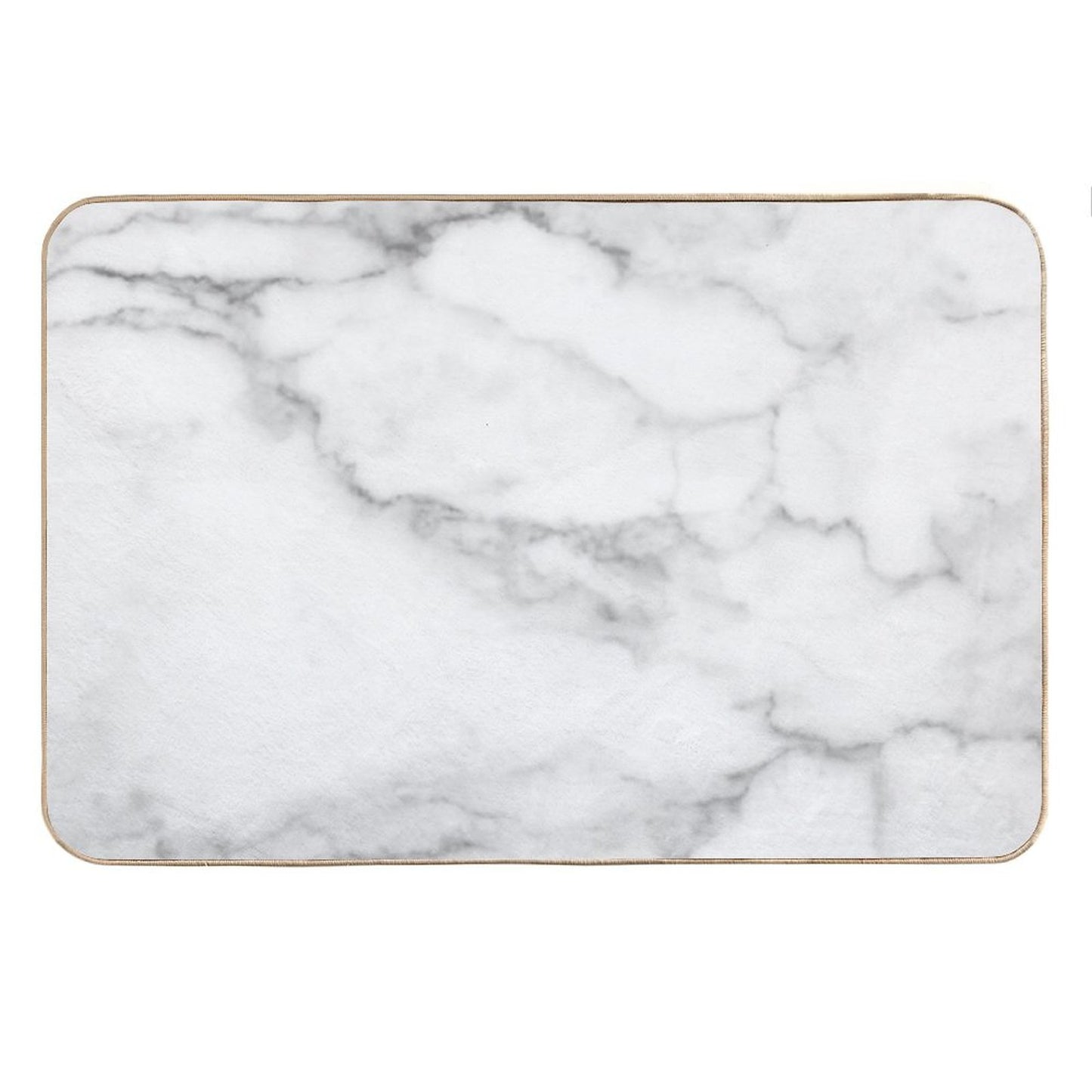White Marble Bath Mat