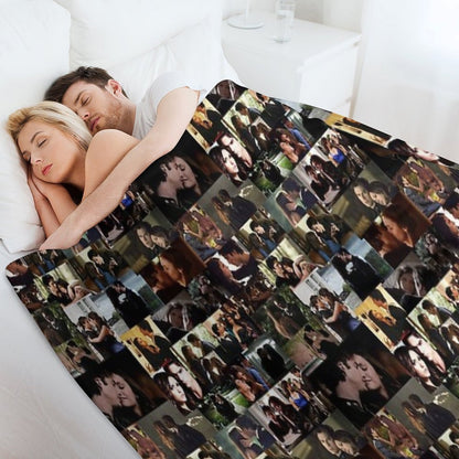 Delena Ship Throw Blanket