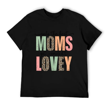 Best Moms Get Promoted to LOVEY Leopard Mother&#39;s Day T-Shirt