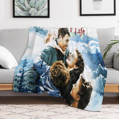 It's A Wonderful Life Scene Throw Blanket