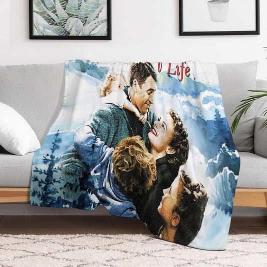 It's A Wonderful Life Scene Throw Blanket