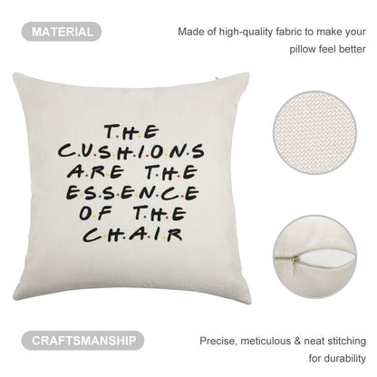 The Cushions Are The Essence Of The Chair Linen Throw Pillow Cover