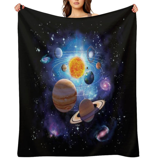 Solar System Throw Blanket