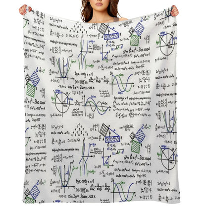 Mathematics Formulas And Numbers Throw Blanket