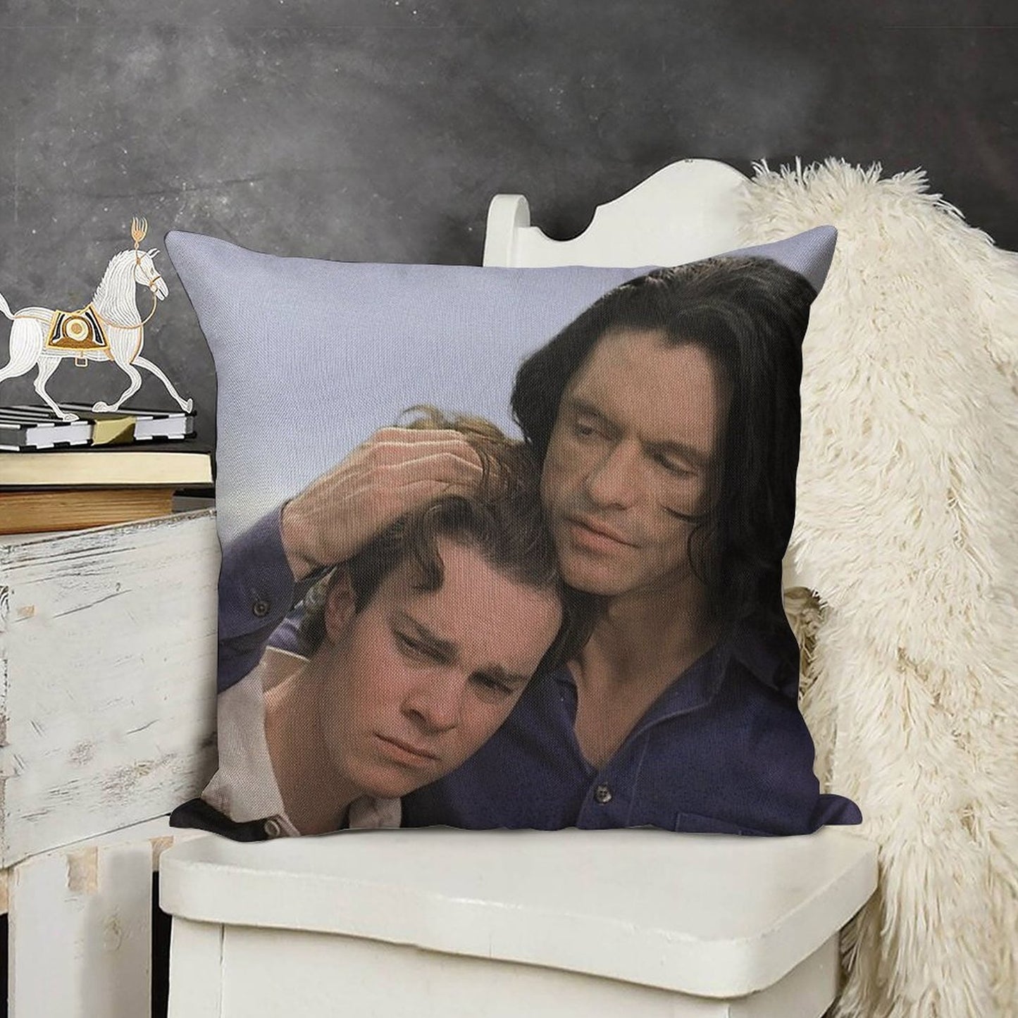 The Room Tommy Wiseau Linen Throw Pillow Cover