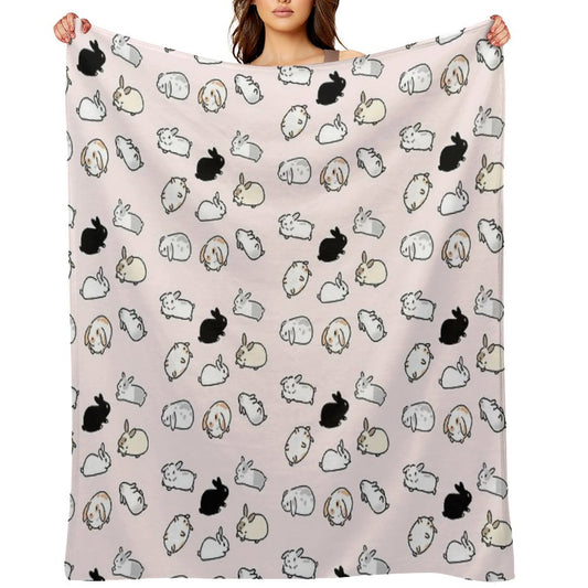 Bunny Rabbits Throw Blanket