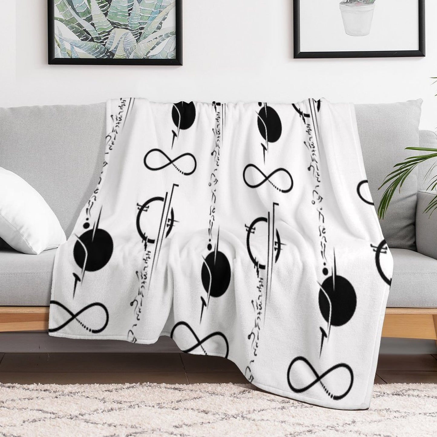 Commander Tattoo Throw Blanket