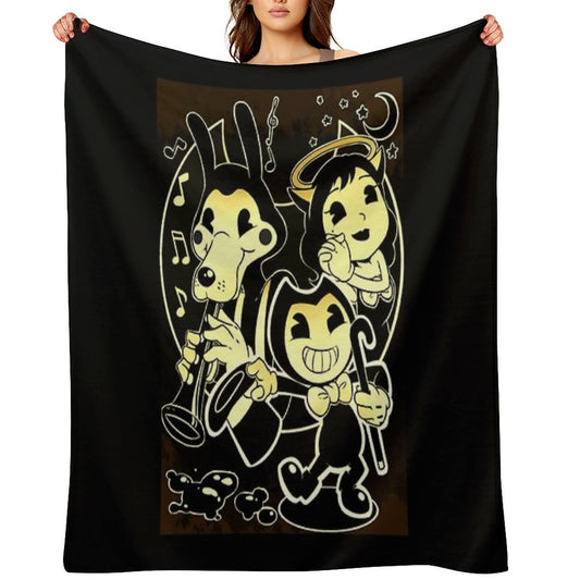 Bendy Boris And Alice Throw Blanket