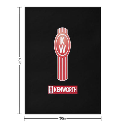 Kenworth Logo Truck Australian Throw Blanket