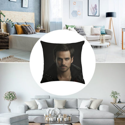 Colin O'Donoghue As Captain Hook Linen Throw Pillow Cover