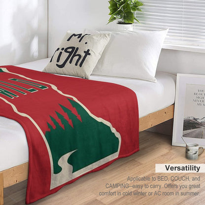 MN Wild Outline Throw Blanket
