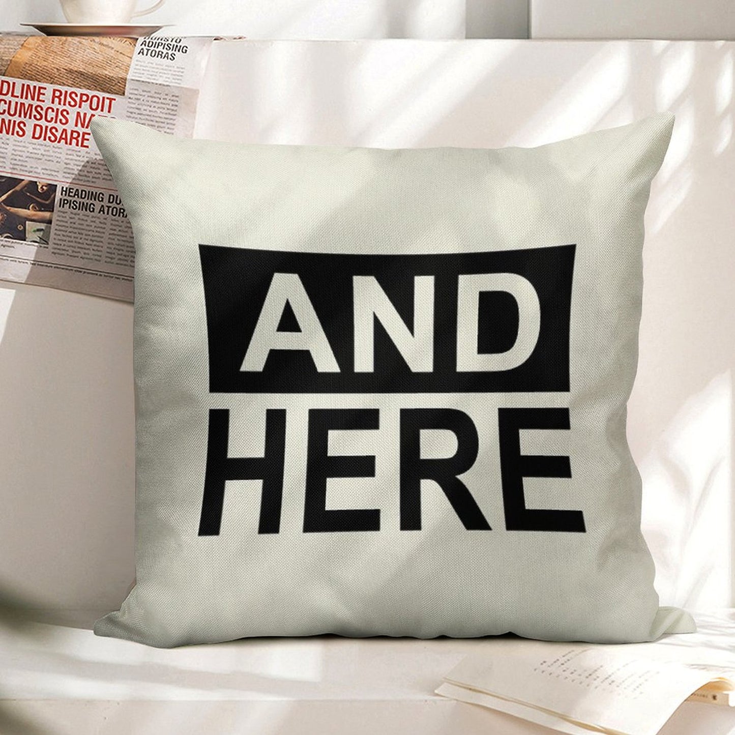 I Had Sex Here - And Here Linen Throw Pillow Cover