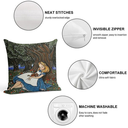 - Alice #2 - Soft Easy Maintenance Throw Pillow