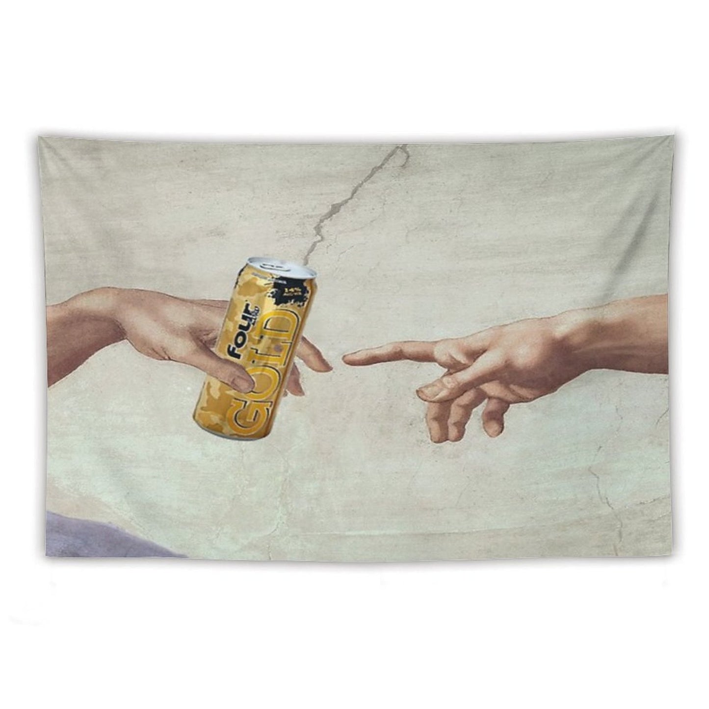 MichelAngelo's Creation of FourLoko Tapestry