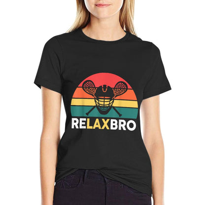 Lacrosse-Shirt Relaxbro Funny Lacrosse Lax Boys Youth Men T-Shirt