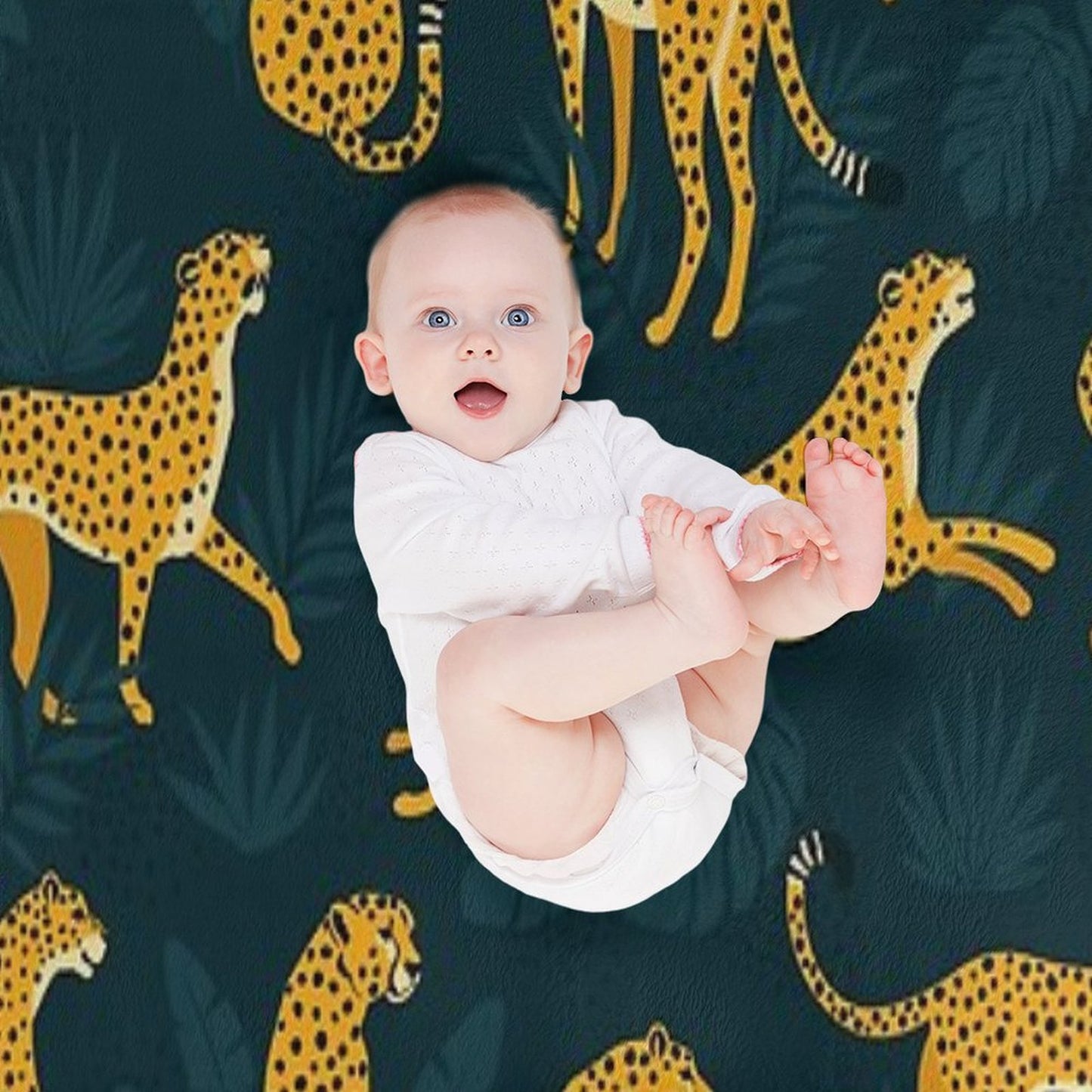 Night Cheetah Pattern Throw Blanket