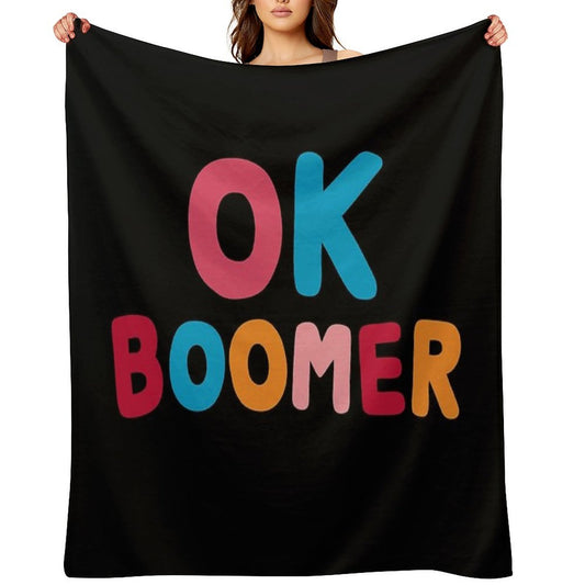 Ok Boomer Throw Blanket