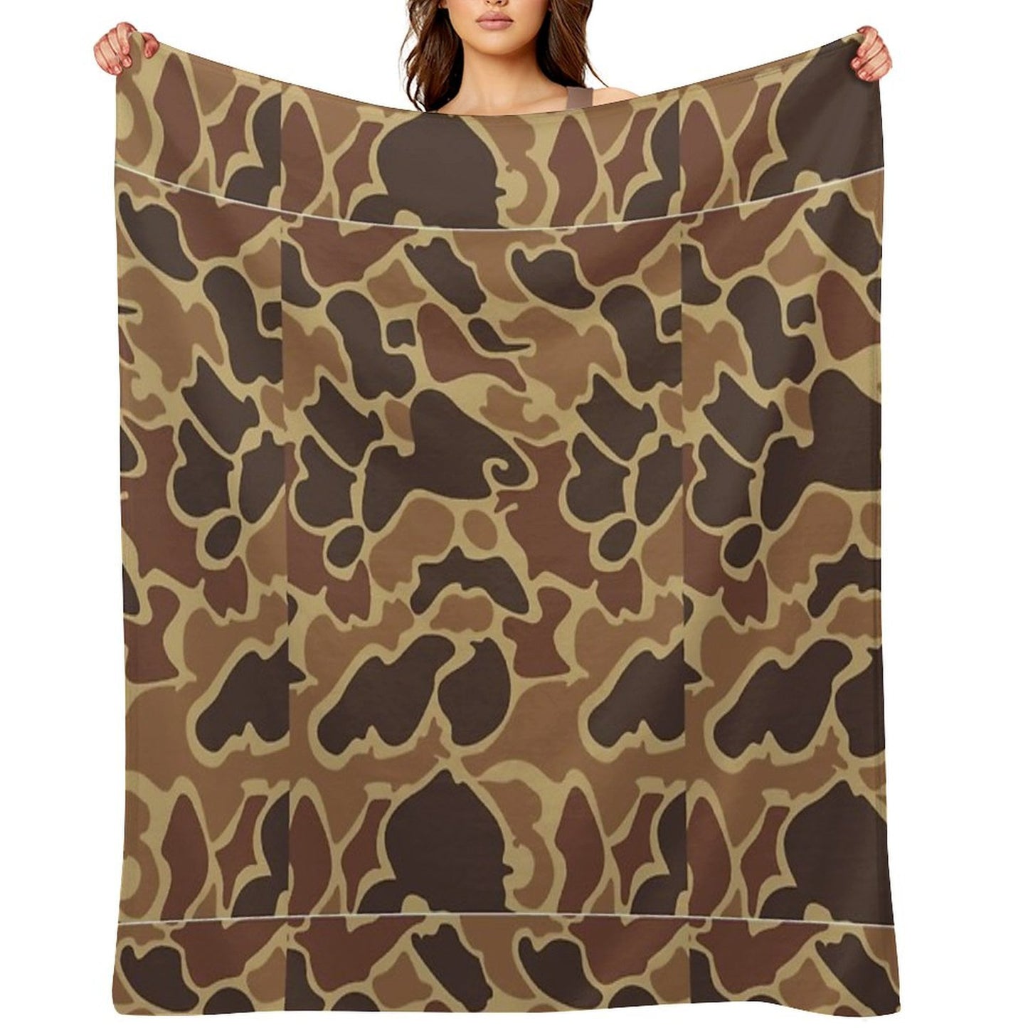 Duck Camo Throw Blanket