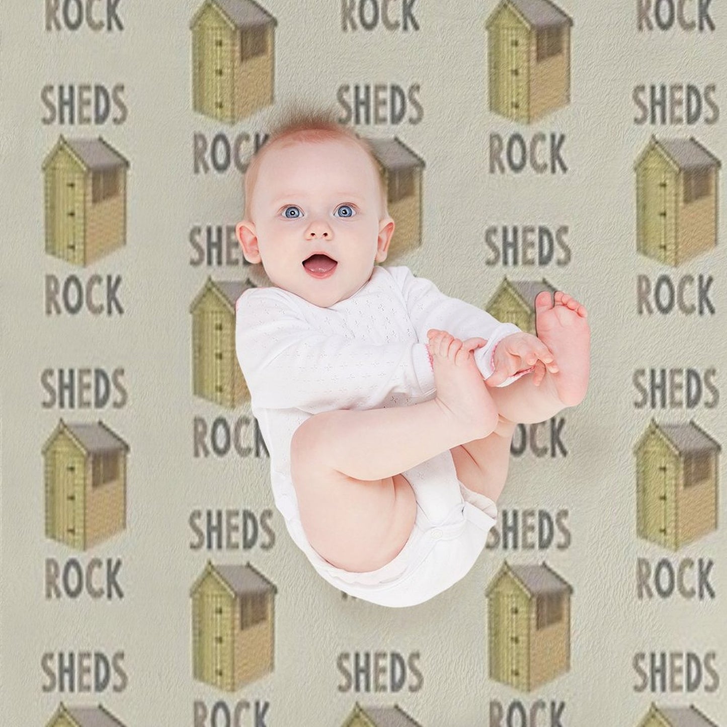 Sheds Rock Throw Blanket
