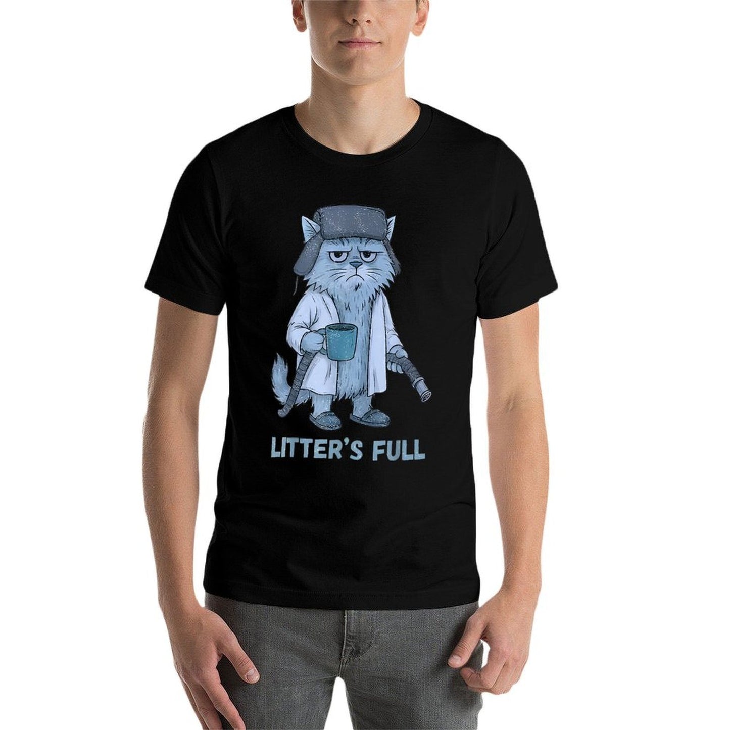 Litter’s Full Cat Parody Christmas Vacation  Cotton T-Shirt