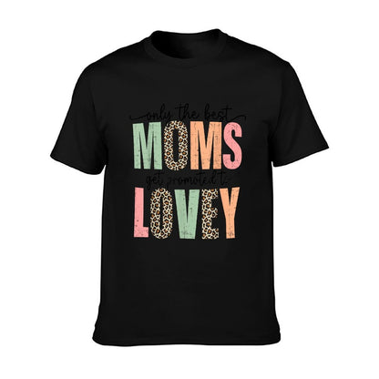 Best Moms Get Promoted to LOVEY Leopard Mother&#39;s Day T-Shirt