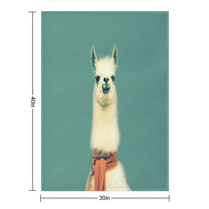 Llama Throw Blanket