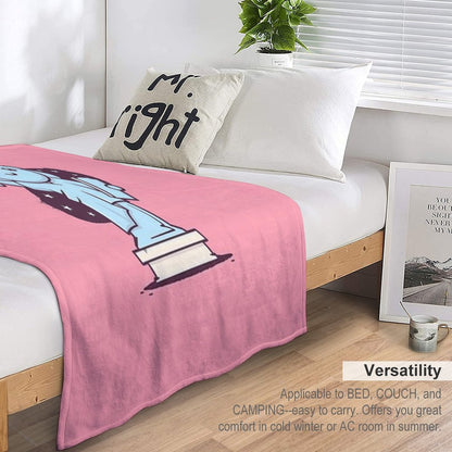 Cute Miss Liberty Throw Blanket