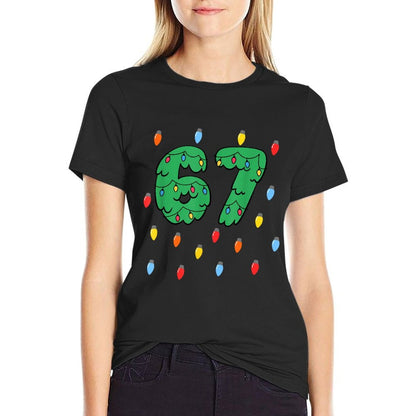 67 Christmas - Funny Christmas 67n Meme 6 7 Christmas  Quick-drying T-Shirt