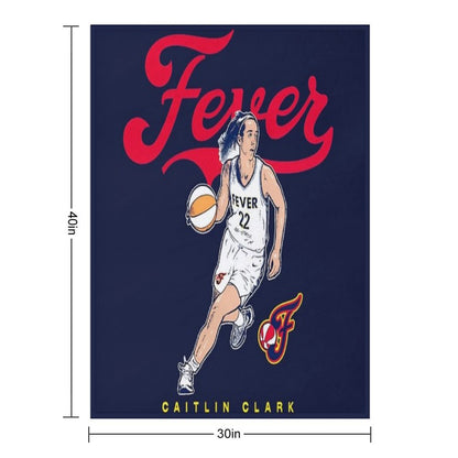 Caitlin Clark 22 Throw Blanket